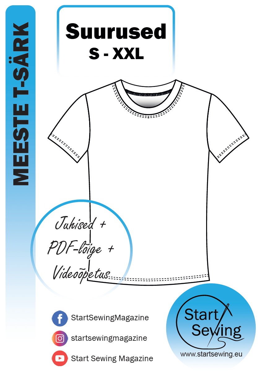 Men's T-shirt PDF sewing pattern