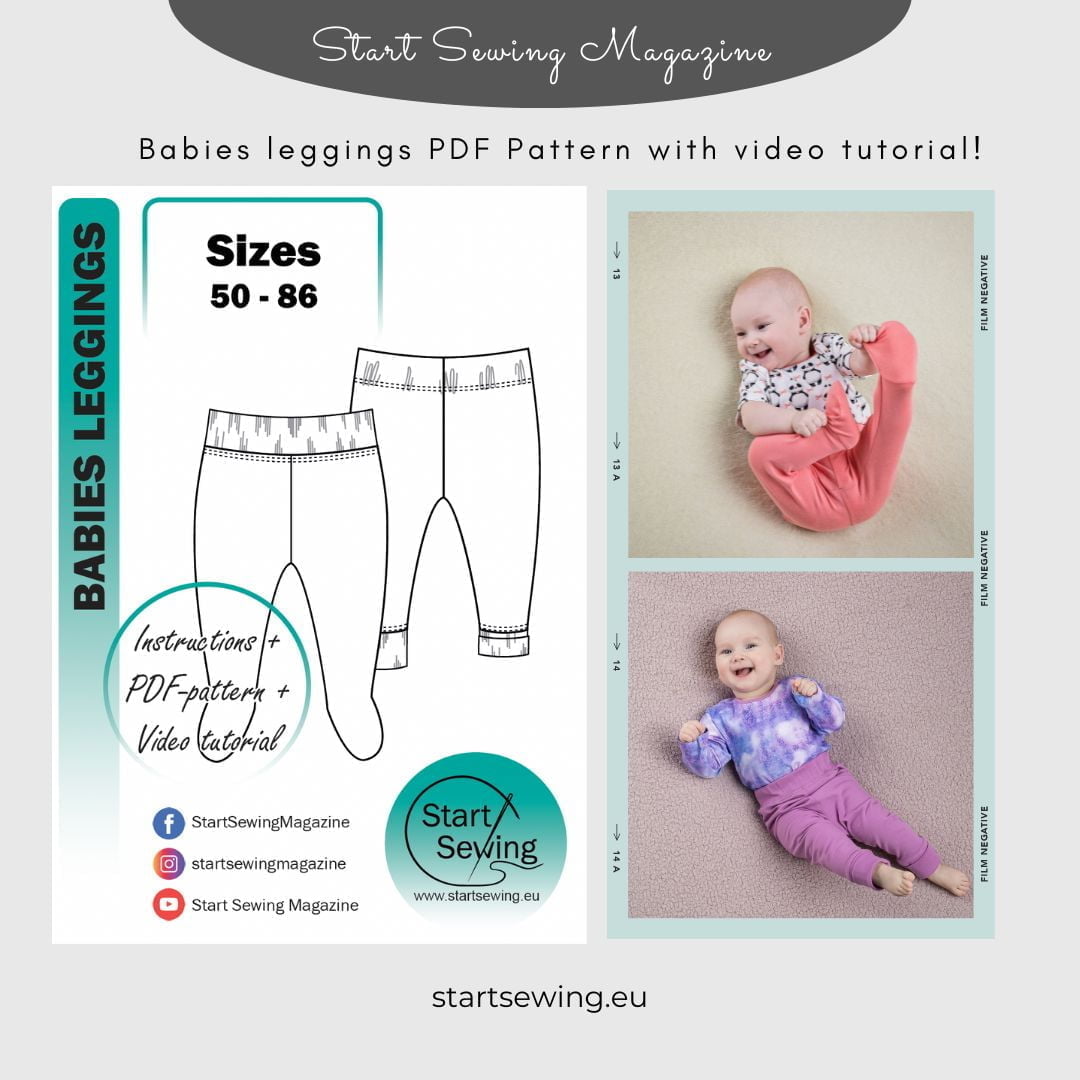 Babies leggings PDF sewing pattern