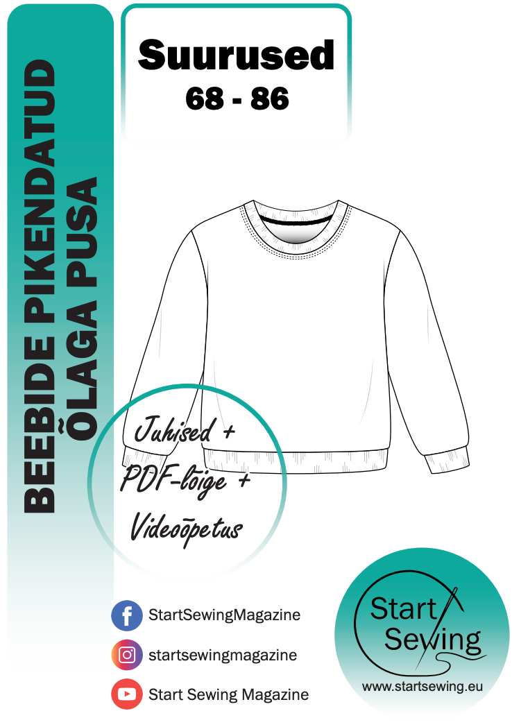 Babies sweatshirt PDF sewing pattern